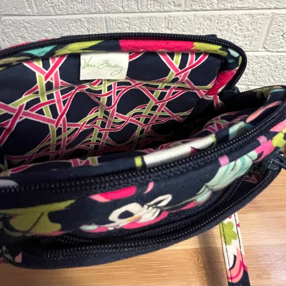 Vera Bradley Navy Blue and Pink Floral Mini Hipster Bag - Picture 9 of 10